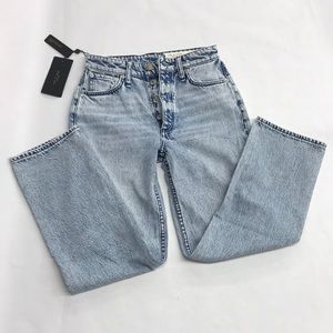 RAG & BONE New York,Alex High-Rise Straight-Venice,Light Indigo Jean,NEW Size 24